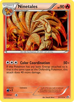 Ninetales — Tesouros Lendários 21