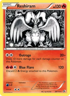 Reshiram — Tesouros Lendários 28