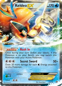 Keldeo-EX — Tesouros Lendários 45