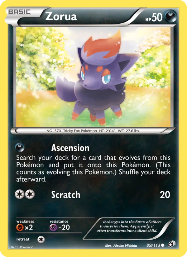 Zorua — Tesouros Lendários 89