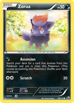 Zorua — Tesouros Lendários 89