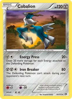 Cobalion — Tesouros Lendários 91