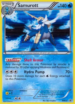 Samurott — BW Black Star Promos BW22