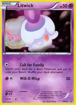 Litwick — BW Black Star Promos BW27
