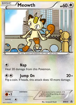 Meowth — BW Black Star Promos BW35