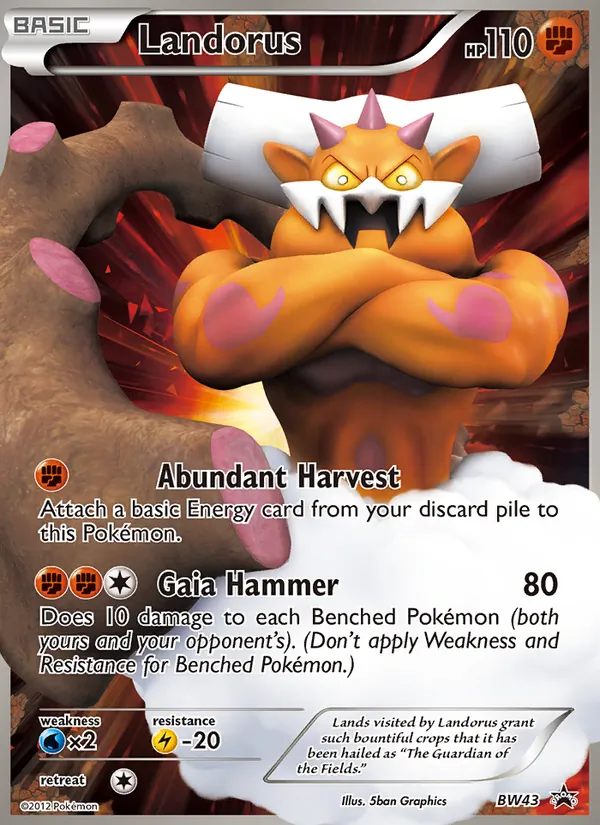 Landorus — BW Black Star Promos BW43
