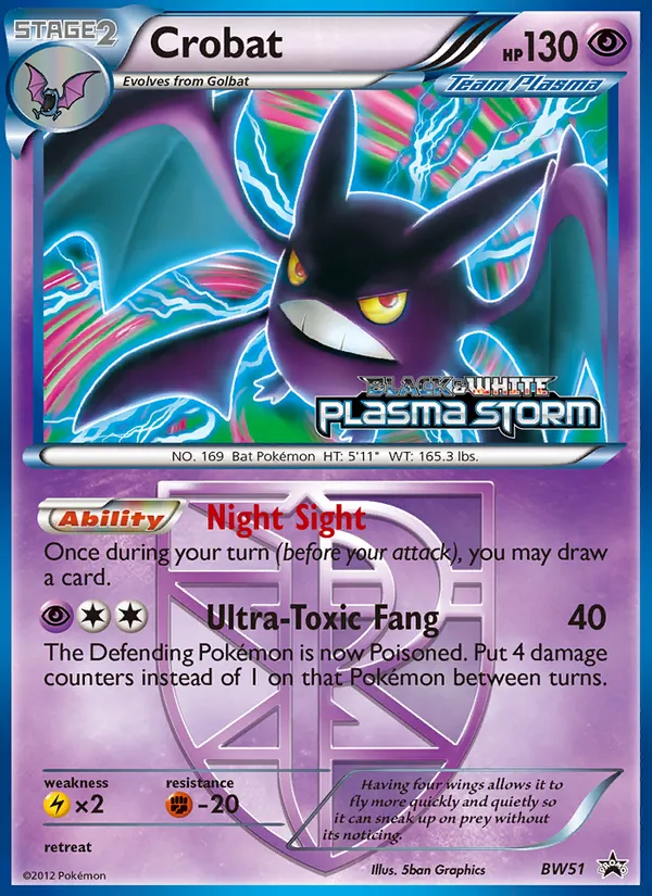 Crobat — BW Black Star Promos BW51