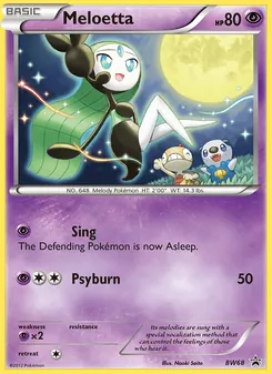Meloetta — BW Black Star Promos BW68