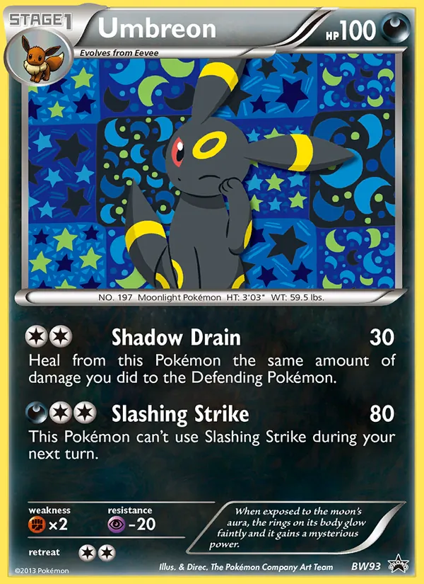 Umbreon — BW Black Star Promos BW93