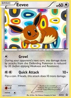 Eevee — BW Black Star Promos BW94