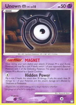 Unown M — Tesouros Misteriosos 66