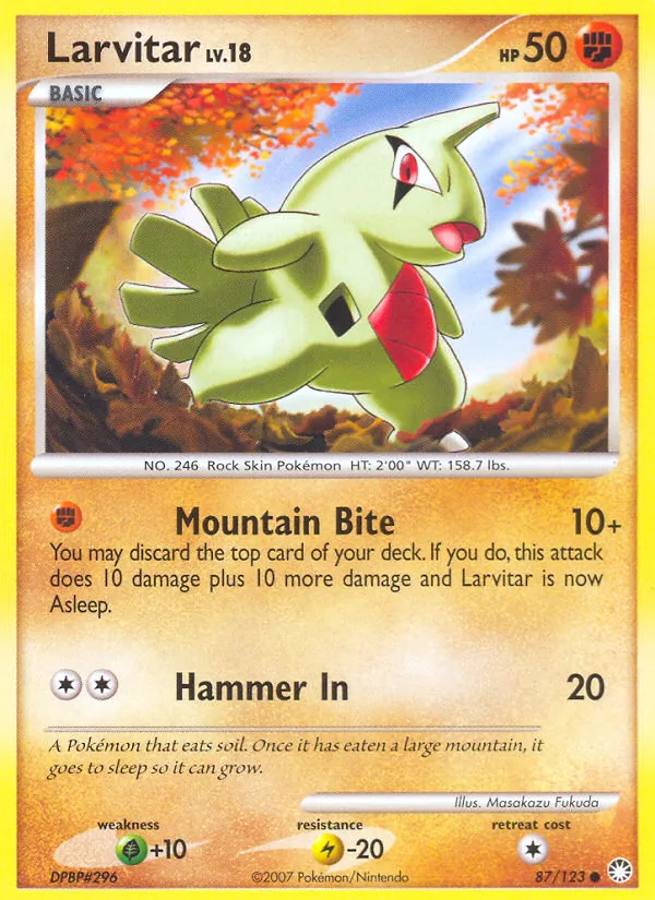 Larvitar — Tesouros Misteriosos 87