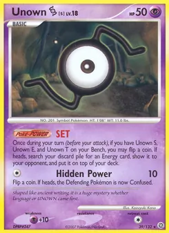 Unown S — Maravilhas Secretas 39
