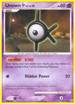 Unown K — Maravilhas Secretas 68