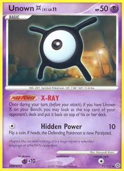 Unown X — Maravilhas Secretas 71