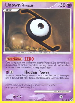 Unown Z — Maravilhas Secretas 72