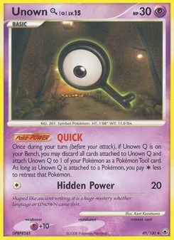 Unown Q — Majestic Dawn 49