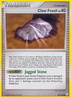Claw Fossil — Legends Awakened 138