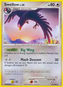 Swellow — Legends Awakened 73