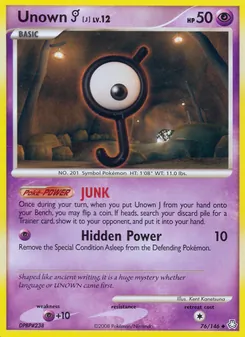 Unown J — Legends Awakened 76