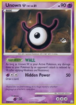Unown W — Legends Awakened 80