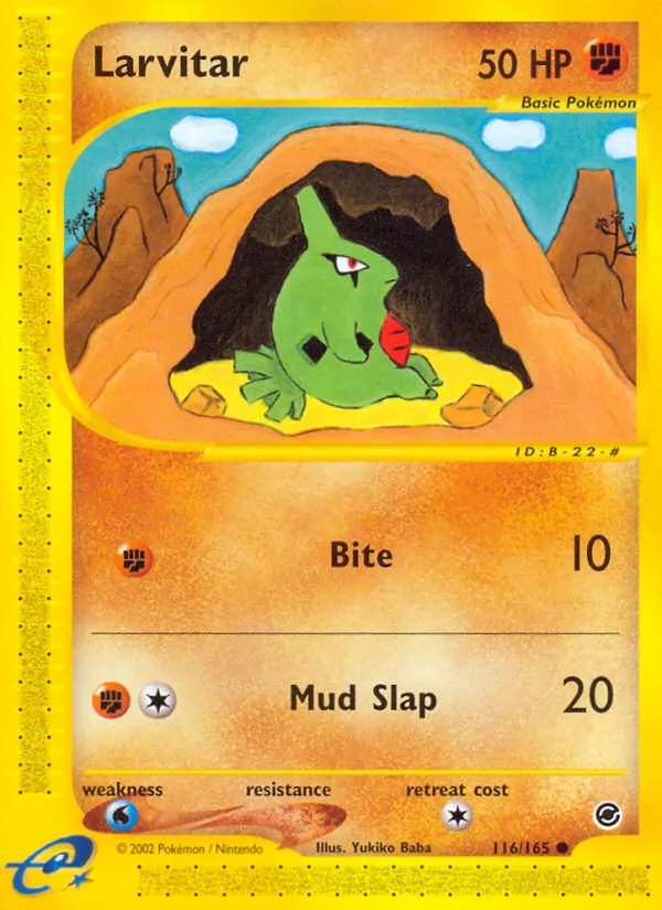 Larvitar — Expedition Base Set 116