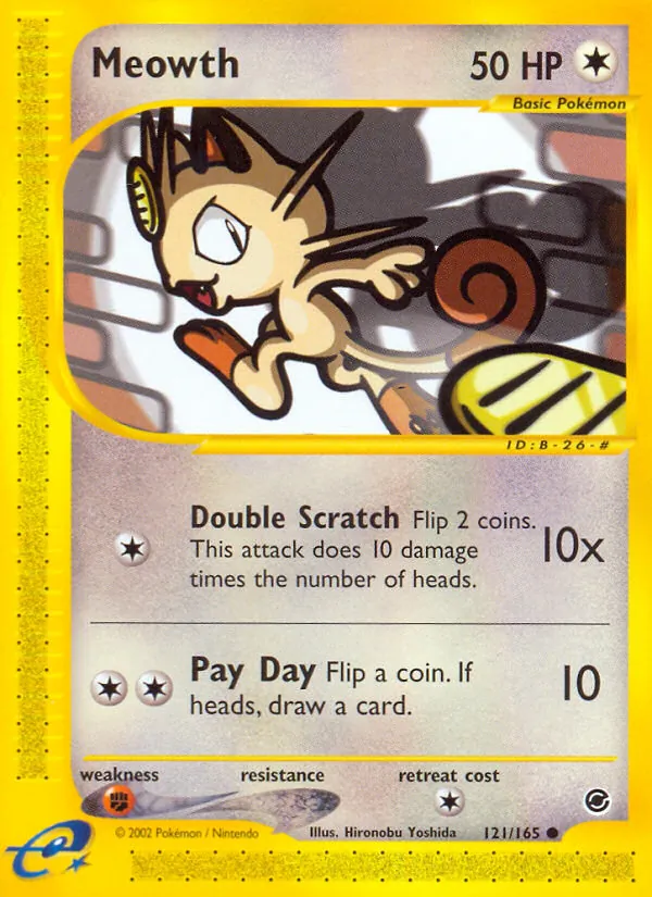 Meowth — Expedition Base Set 121