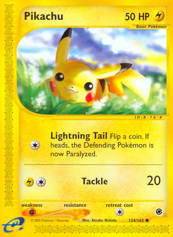 Pikachu — Expedition Base Set 124