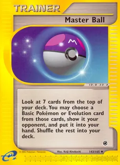 Master Ball — Expedition Base Set 143
