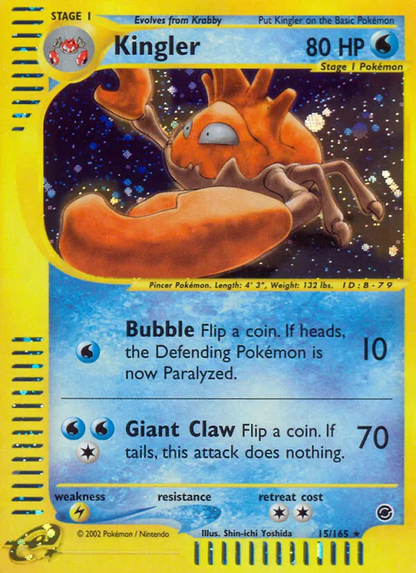 Kingler — Expedition Base Set 15