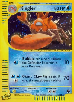 Kingler — Expedition Base Set 15