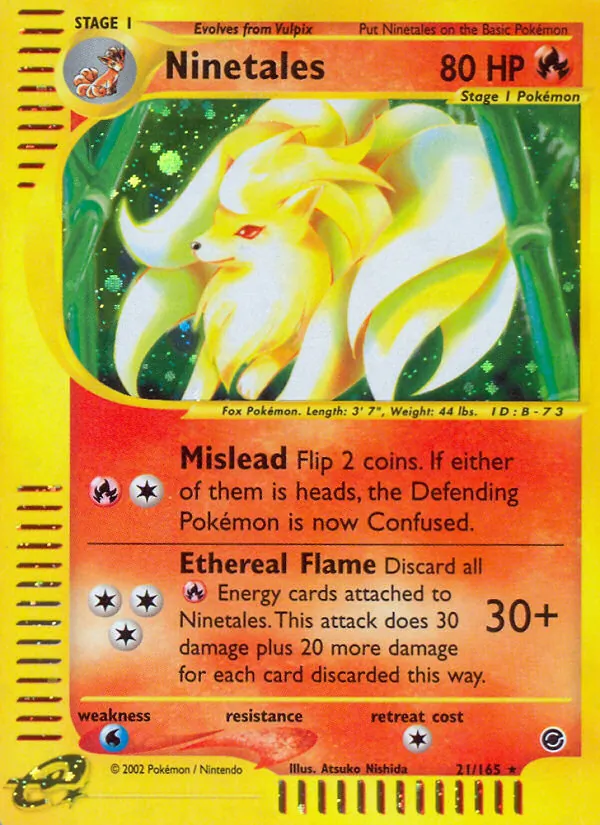 Ninetales — Expedition Base Set 21