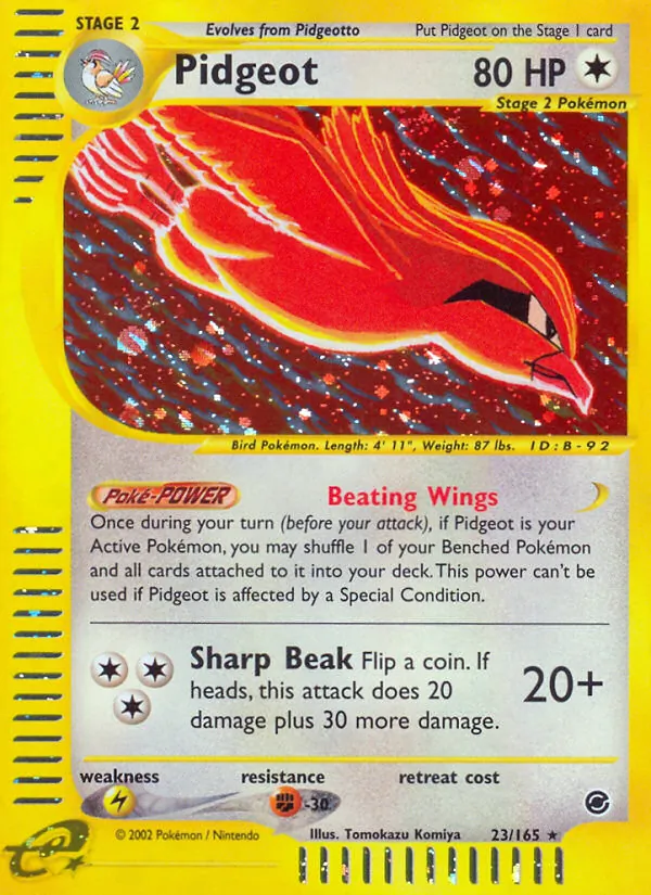 Pidgeot — Expedition Base Set 23