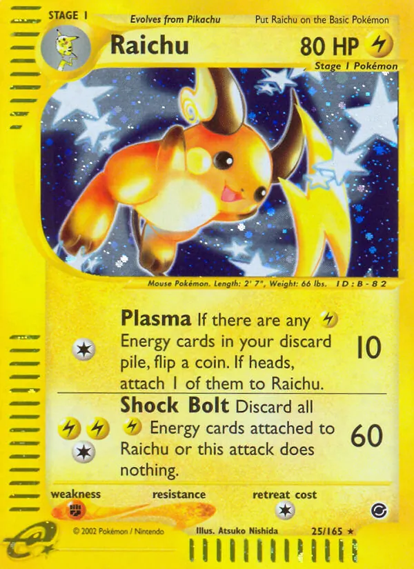 Raichu — Expedition Base Set 25