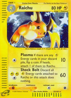 Raichu — Expedition Base Set 25