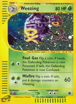 Weezing — Expedition Base Set 32
