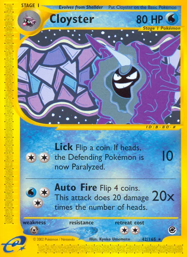 Cloyster — Expedition Base Set 42