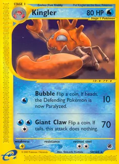 Kingler — Expedition Base Set 50