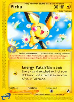 Pichu — Expedition Base Set 58