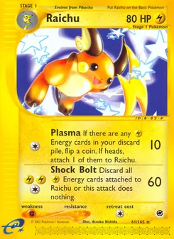 Raichu — Expedition Base Set 61