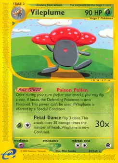 Vileplume — Expedition Base Set 69