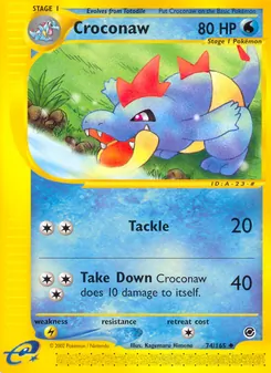 Croconaw — Expedition Base Set 74