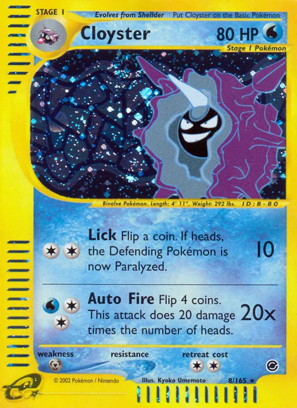 Cloyster — Expedition Base Set 8