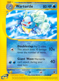 Wartortle — Expedition Base Set 92
