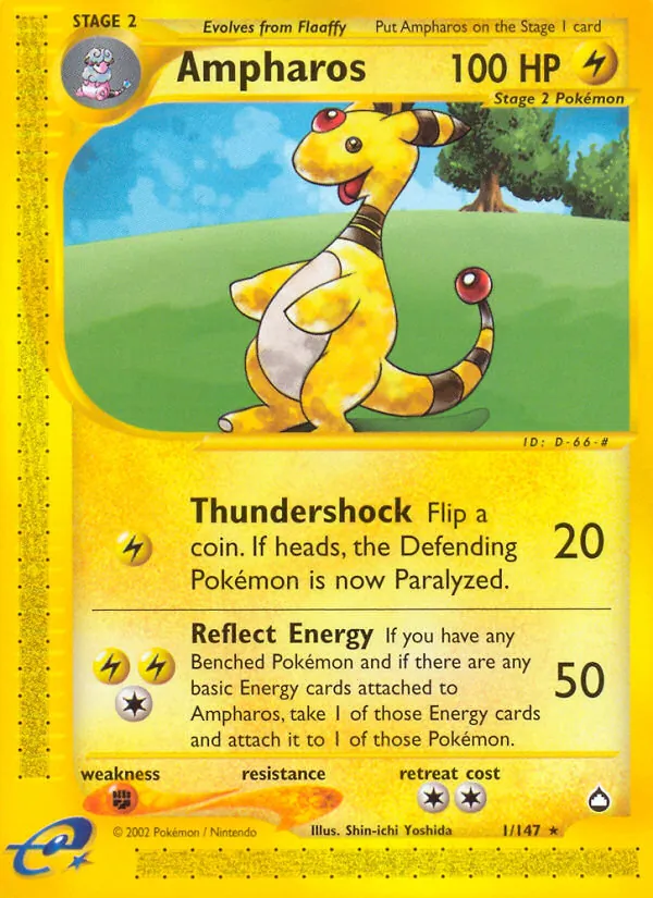 Ampharos — Aquapolis 1