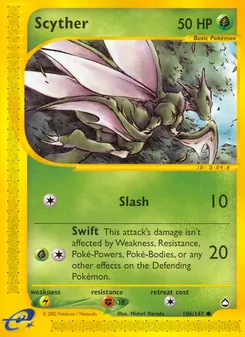 Scyther — Aquapolis 106