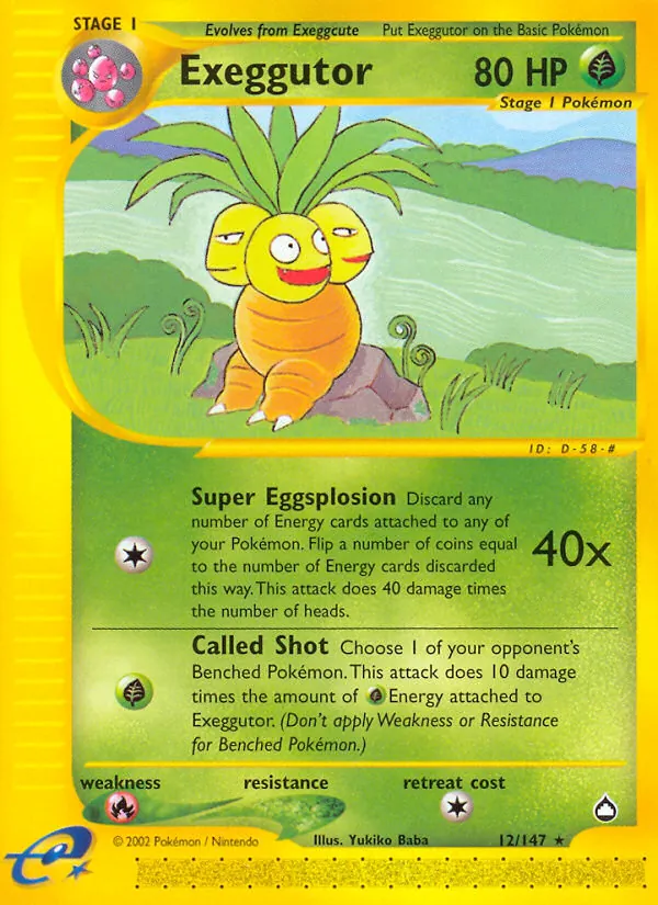 Exeggutor — Aquapolis 12