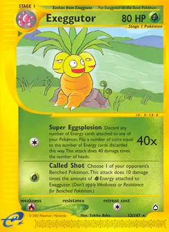 Exeggutor — Aquapolis 12