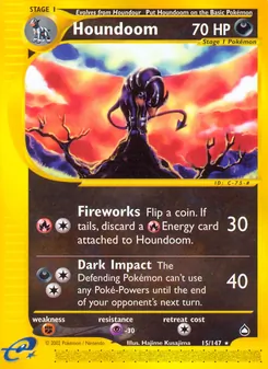 Houndoom — Aquapolis 15