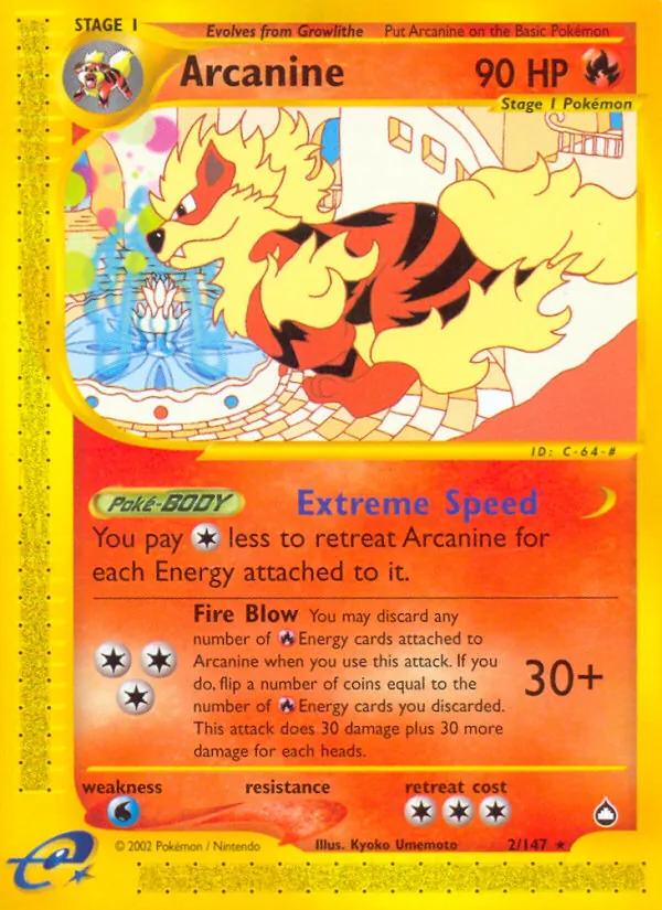 Arcanine — Aquapolis 2